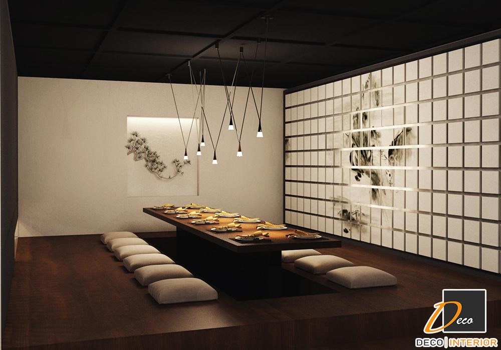 Thiết kế nội thất nhà hàng theo phong cách Nhật Bản