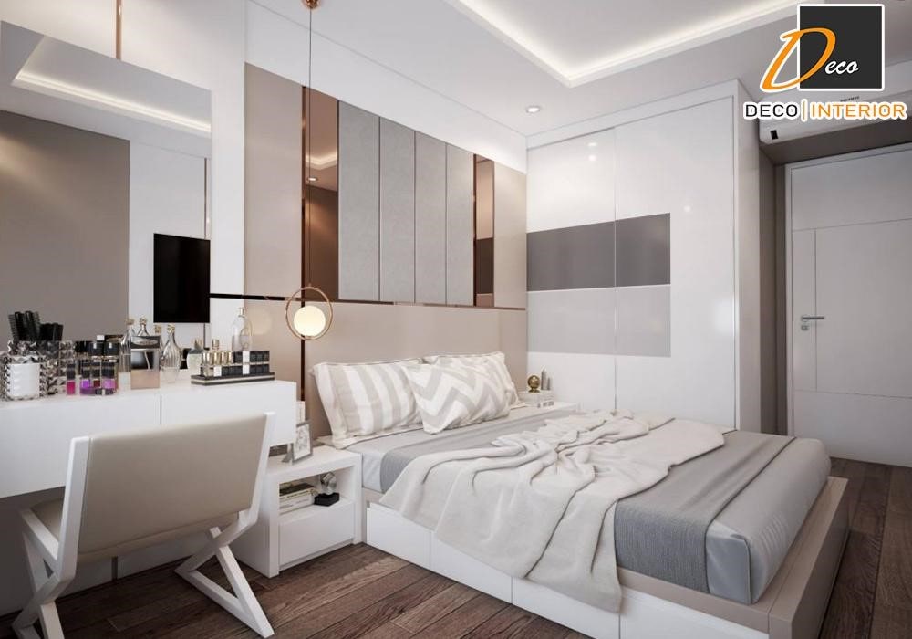 Thiết kế nội thất phòng ngủ theo phong cách hiện đại giúp tối ưu công năng diện tích