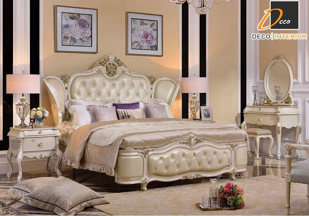 Thiết kế nội thất phòng ngủ master theo phong cách tân cổ điển